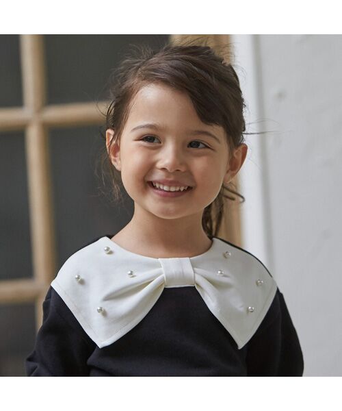 petit main / プティマイン スウェット | 【裏起毛/リンク】リボン衿トレーナー | 詳細2