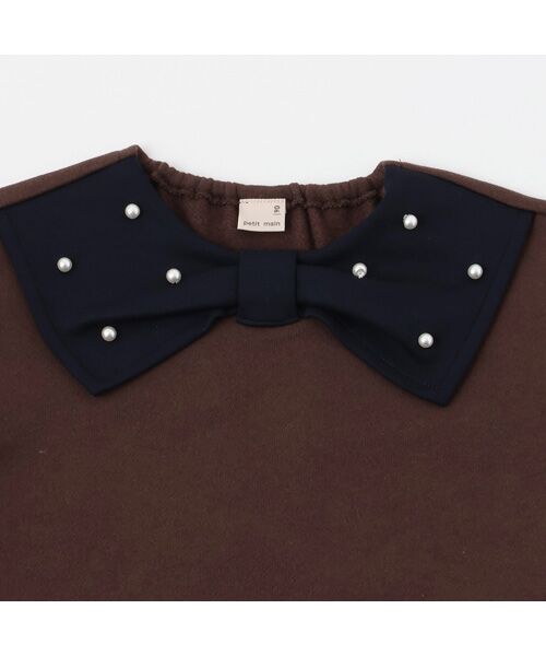petit main / プティマイン スウェット | 【裏起毛/リンク】リボン衿トレーナー | 詳細8