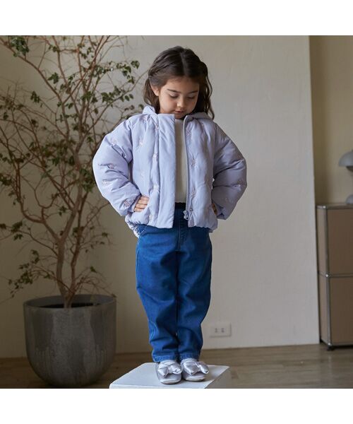 petit main / プティマイン ブルゾン | 【リンク】刺繍中綿ジャケット | 詳細2