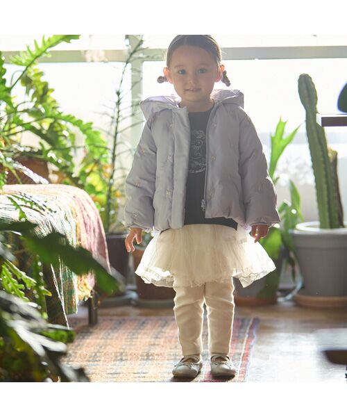 petit main / プティマイン ブルゾン | 【リンク】刺繍中綿ジャケット | 詳細3