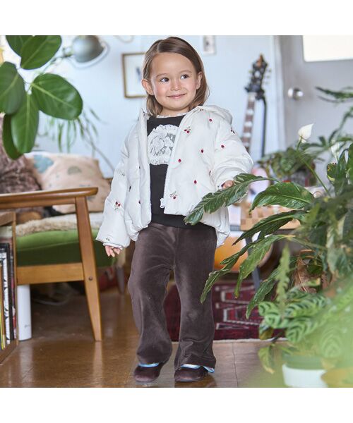 petit main / プティマイン ブルゾン | 【リンク】刺繍中綿ジャケット | 詳細4