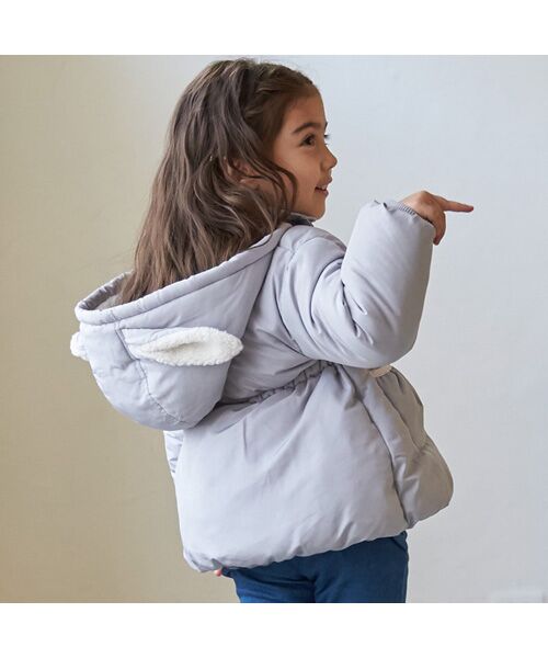 petit main / プティマイン ダウンジャケット・ベスト | もこもこウサギ中綿ジャケット | 詳細2
