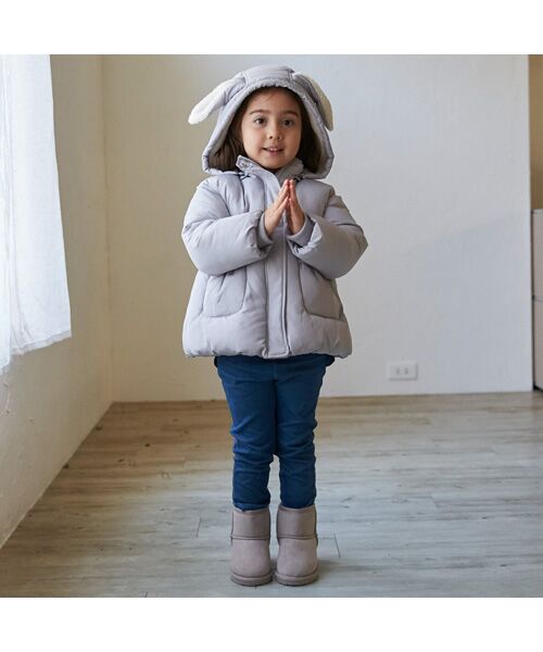 petit main / プティマイン ダウンジャケット・ベスト | もこもこウサギ中綿ジャケット | 詳細3