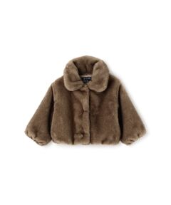 petit main / プティマイン その他アウター | 【リンク】フェイクファージャケット