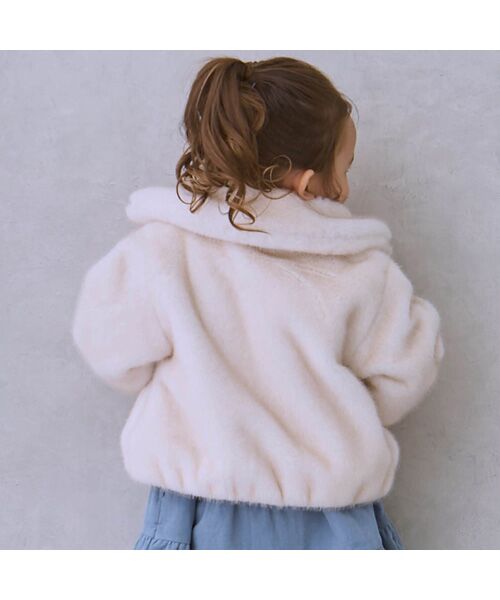 petit main / プティマイン その他アウター | 【リンク】フェイクファージャケット | 詳細1