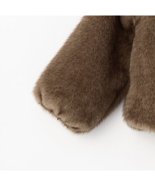 petit main / プティマイン その他アウター | 【リンク】フェイクファージャケット | 詳細11