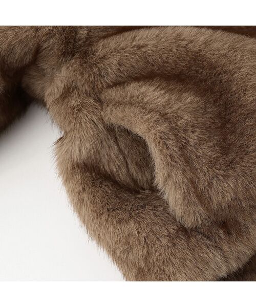 petit main / プティマイン その他アウター | 【リンク】フェイクファージャケット | 詳細12