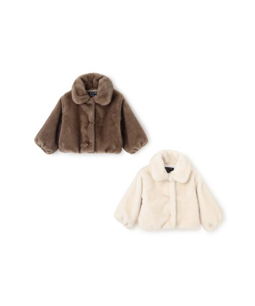 petit main / プティマイン その他アウター | 【リンク】フェイクファージャケット | 詳細16