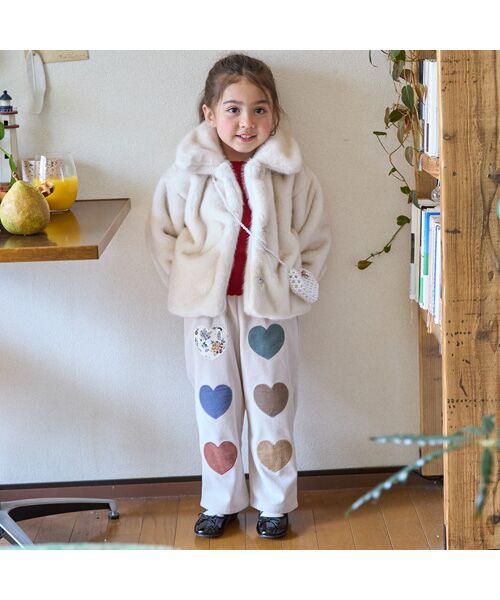 petit main / プティマイン その他アウター | 【リンク】フェイクファージャケット | 詳細4