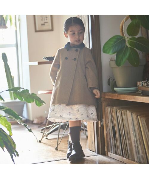 petit main / プティマイン その他アウター | 【リンク】ダブルブレストコート | 詳細1