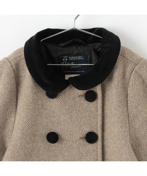 petit main / プティマイン その他アウター | 【リンク】ダブルブレストコート | 詳細10