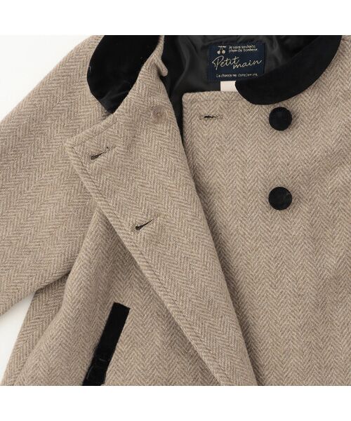 petit main / プティマイン その他アウター | 【リンク】ダブルブレストコート | 詳細11