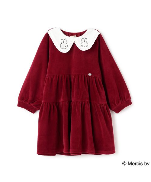 petit main / プティマイン ミニ丈・ひざ丈ワンピース | 【miffy】衿ティアードワンピース | 詳細4