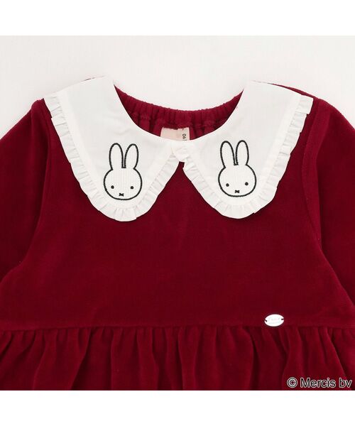 petit main / プティマイン ミニ丈・ひざ丈ワンピース | 【miffy】衿ティアードワンピース | 詳細6