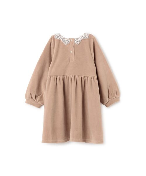 petit main / プティマイン ミニ丈・ひざ丈ワンピース | ベロアレースワンピース | 詳細6