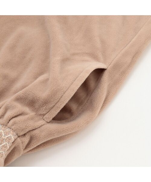 petit main / プティマイン ミニ丈・ひざ丈ワンピース | ベロアレースワンピース | 詳細9