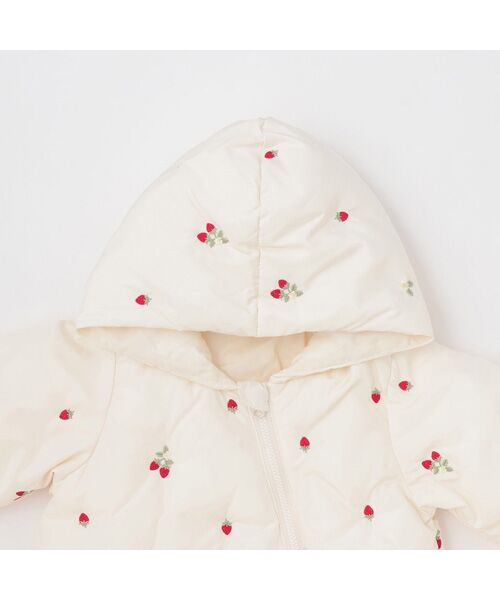 petit main / プティマイン ベビー・キッズウエア | 【GIRLS】モチーフキルトジャンプスーツ | 詳細2