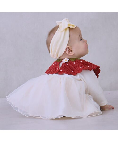 petit main / プティマイン ロンパース | イチゴ衿付きロンパース | 詳細1