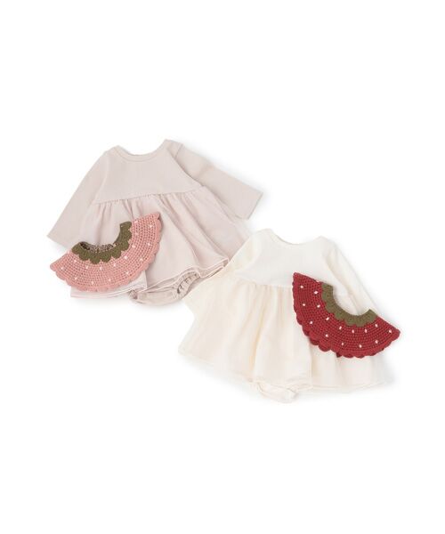 petit main / プティマイン ロンパース | イチゴ衿付きロンパース | 詳細16