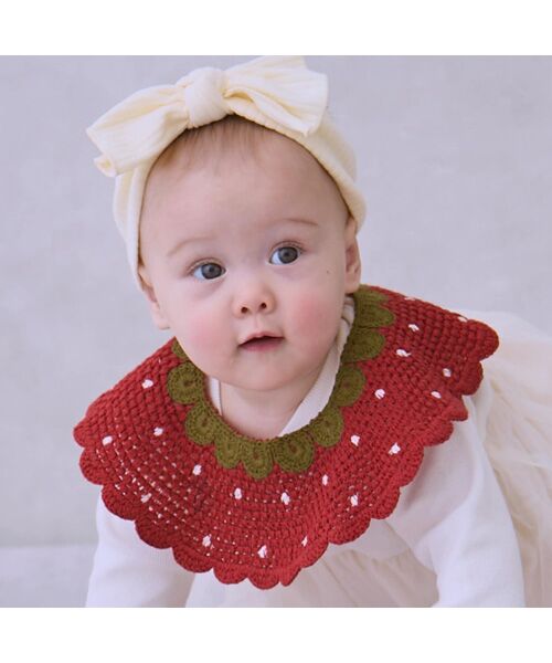 petit main / プティマイン ロンパース | イチゴ衿付きロンパース | 詳細3