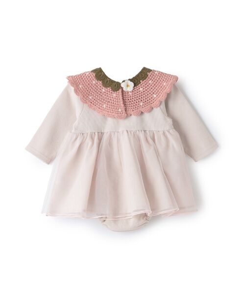 petit main / プティマイン ロンパース | イチゴ衿付きロンパース | 詳細5