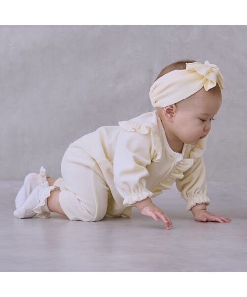 petit main / プティマイン ロンパース | アソート前フリルカバーオール | 詳細2