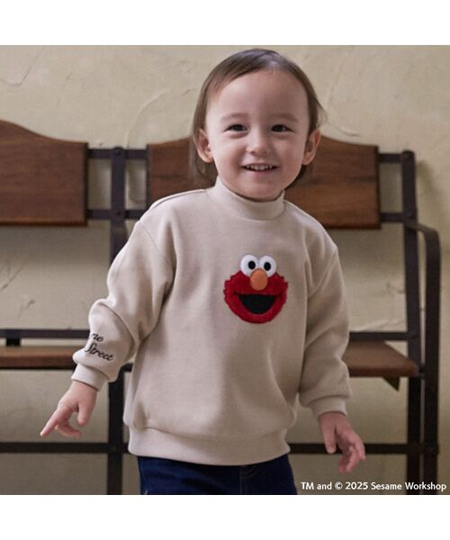 petit main / プティマイン スウェット | 【SESAME STREET】モチーフトレーナー（ウスベ-ジュ）