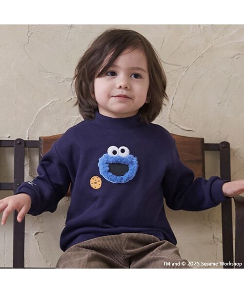 petit main / プティマイン スウェット | 【SESAME STREET】モチーフトレーナー（コン）