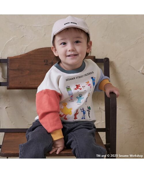 petit main / プティマイン スウェット | 【SESAME STREET】キャラいっぱいトレーナー | 詳細2