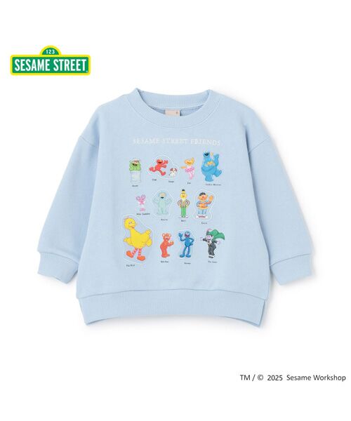 petit main / プティマイン スウェット | 【SESAME STREET】キャラいっぱいトレーナー（L・ブル-）