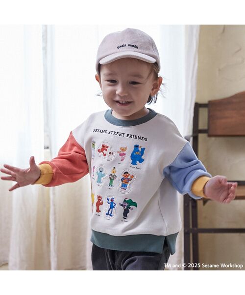 petit main / プティマイン スウェット | 【SESAME STREET】キャラいっぱいトレーナー（マルチ）