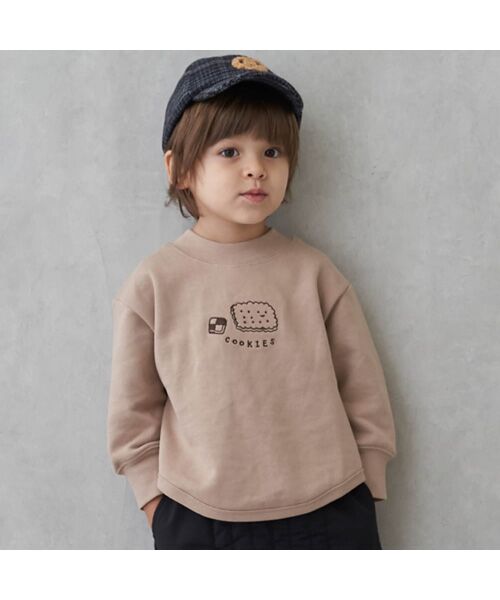 petit main / プティマイン スウェット | 【GOODPRICE】裏起毛ゆるシルエットトレーナー（ウスベ-ジュ）