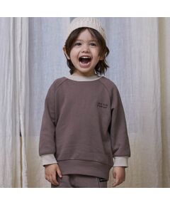 petit main / プティマイン スウェット | 【GOODPRICE】裏起毛襟配色トレーナー