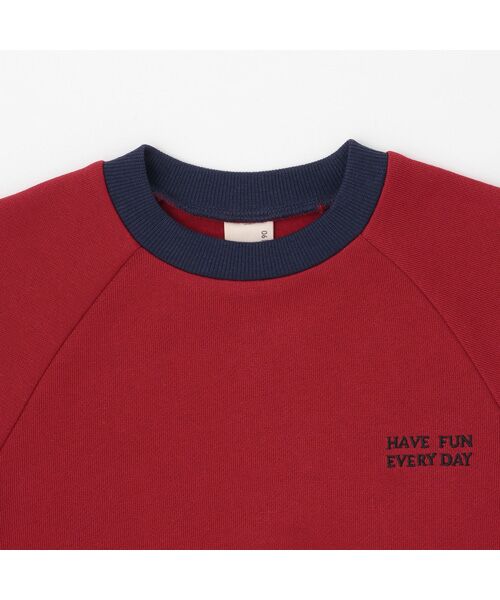 petit main / プティマイン スウェット | 【GOODPRICE】裏起毛襟配色トレーナー | 詳細16