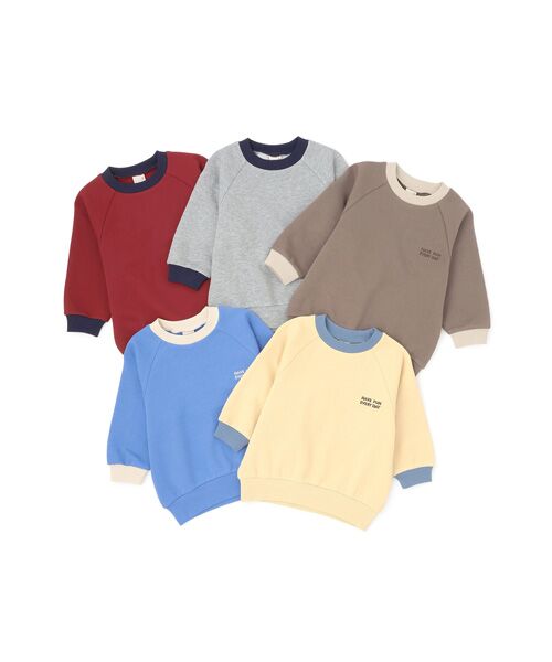 petit main / プティマイン スウェット | 【GOODPRICE】裏起毛襟配色トレーナー | 詳細24