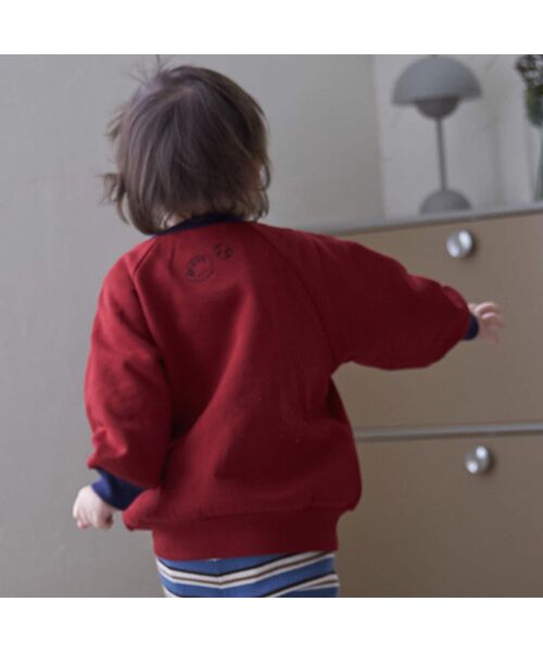 petit main / プティマイン スウェット | 【GOODPRICE】裏起毛襟配色トレーナー | 詳細7