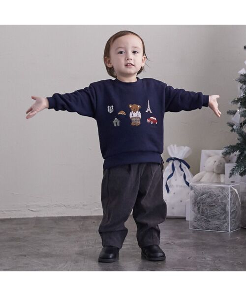 petit main / プティマイン スウェット | くまモチーフトレーナー | 詳細2