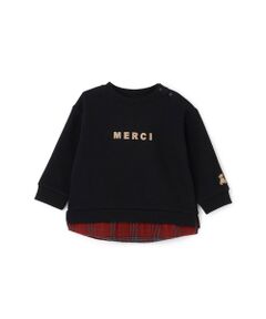 petit main / プティマイン スウェット | 【リンク】ちびロゴアップリケトレーナー