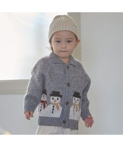 petit main / プティマイン ニット・セーター | 【ウォッシャブル】モチーフカウチンニットハオリ