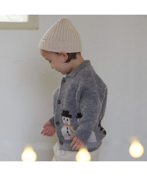 petit main / プティマイン ニット・セーター | 【ウォッシャブル】モチーフカウチンニットハオリ | 詳細2