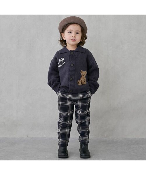 petit main / プティマイン ニット・セーター | 【ウォッシャブル】モチーフカウチンニットハオリ | 詳細6