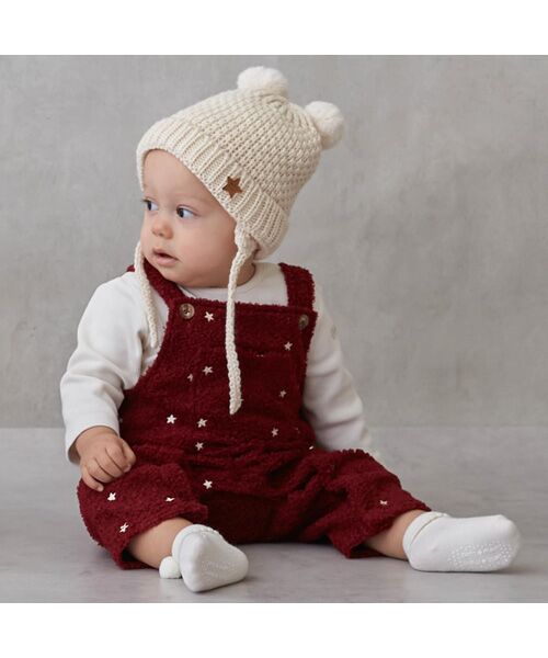 petit main / プティマイン ロンパース | 星刺繍サロペットカバーオール | 詳細2