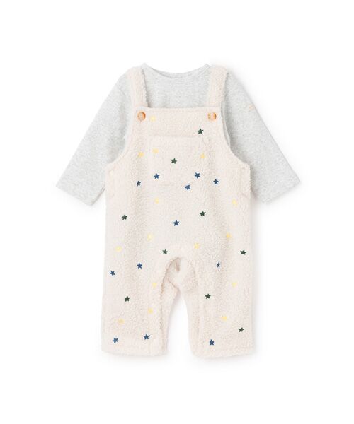 petit main / プティマイン ロンパース | 星刺繍サロペットカバーオール | 詳細5