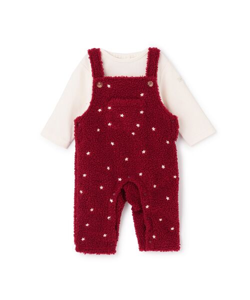 petit main / プティマイン ロンパース | 星刺繍サロペットカバーオール | 詳細6