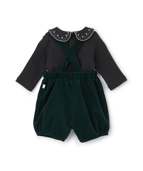 petit main / プティマイン ベビー・キッズウエア | 衿刺繍サロペットセット | 詳細6