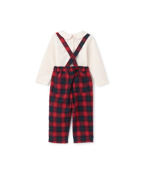 petit main / プティマイン Tシャツ | 衿付き長T+サス付パンツセット | 詳細11