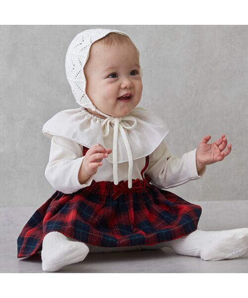 petit main / プティマイン Tシャツ | 衿付き長T+サス付パンツセット | 詳細9