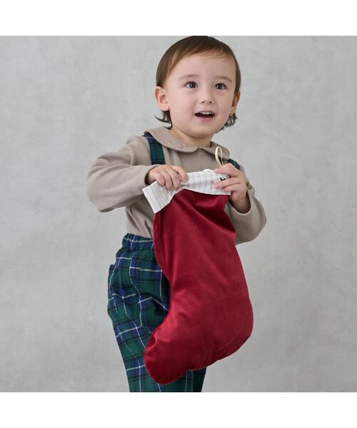 petit main / プティマイン ベビー・キッズグッズ | オーナメントソックス（アカ）