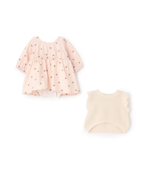 petit main / プティマイン ロンパース | 【リンク】ベスト付ワンピース | 詳細2