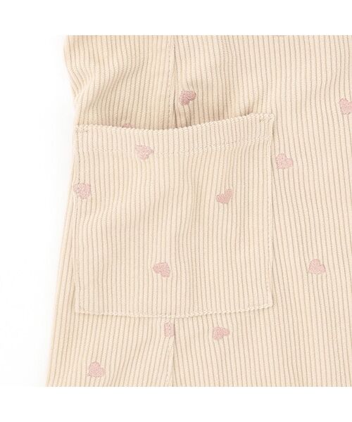 petit main / プティマイン ミニ丈・ひざ丈ワンピース | ハート刺繍コーデュロイジャンスカ | 詳細7
